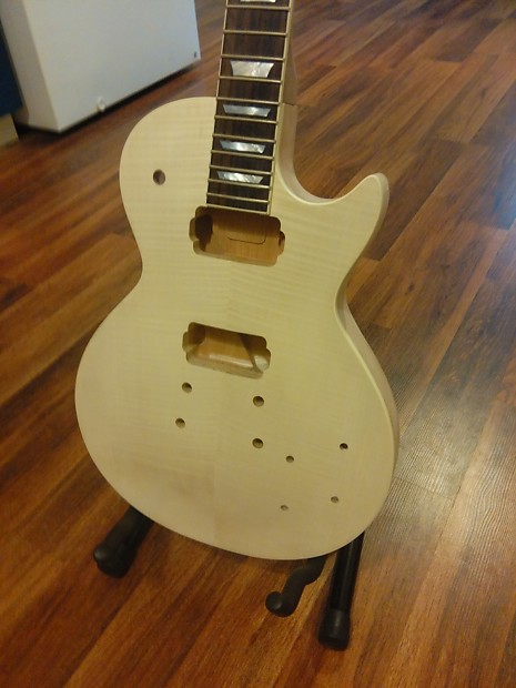 BULLDOG LP S Flame Top Guitar Body Blank Les Paul Project Kit