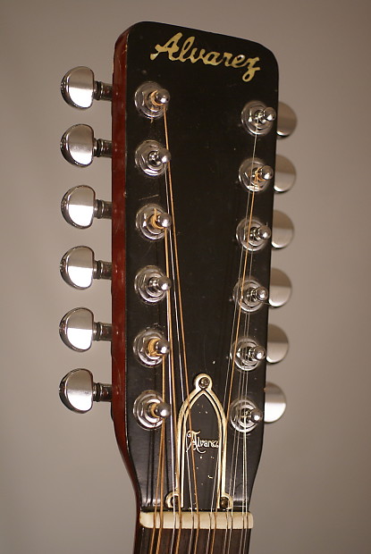 Vintage MADE IN JAPAN Alvarez 5021 12 string acoustic guitar with a nice hardshell case