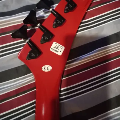 Kramer Baretta 522s 5 String Bass Guitar 1999 MIK Red Set Neck image 7