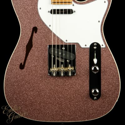 Suhr Eddie's Guitars Exclusive Custom Classic T Roasted - Rose Gold Sparkle image 2