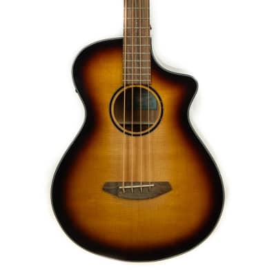 Breedlove Discovery S Concert sitka edgeburst cutaway acoustic electric bass guitar for sale