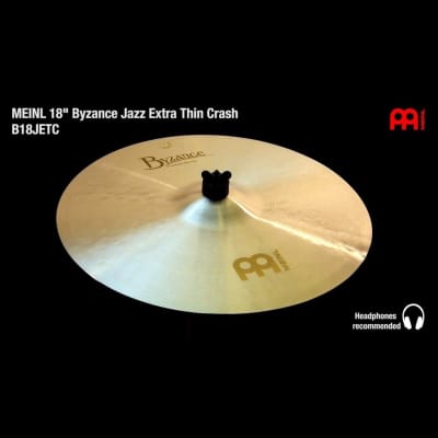 Meinl Byzance Jazz Extra Thin Crash Cymbal 18 image 2