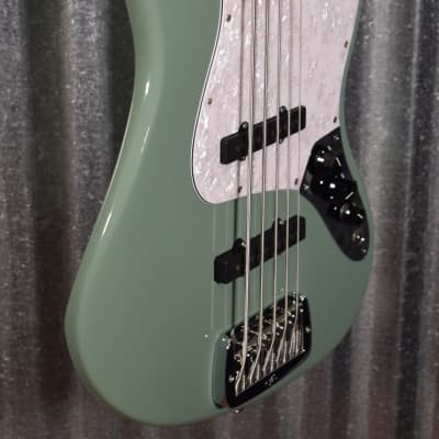 G&L USA JB-5 Matcha Green Tea 5 String Jazz Bass Maple Satin Neck & Case #6094 image 7