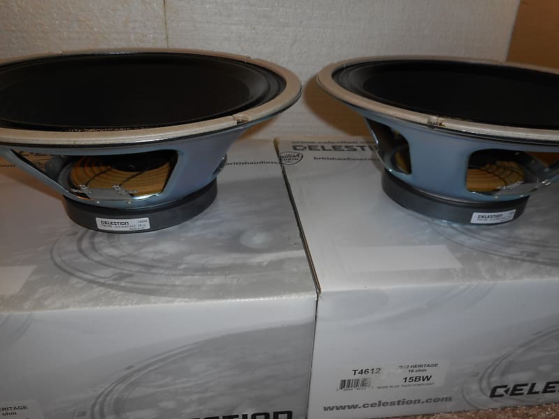 MATCHED PAIR - Celestion/Marshall Heritage G12 Guitar Speakers, 16-Ohm,  70-Watt - NEVER USED, NEVER MOUNTED - Built In The UK - FREE SHIPPING |  Reverb