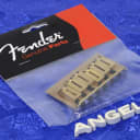 Fender American Standard Stratocaster Gold Non-Tremolo Bridge Assembly, 0036808000