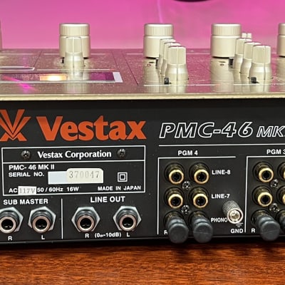 Vestax PMC-46MKII Vintage Professional Rotary DJ Mixer. Uber Vestax PMC-46MKII Vintage Professional Rotary DJ Mixer. Uber