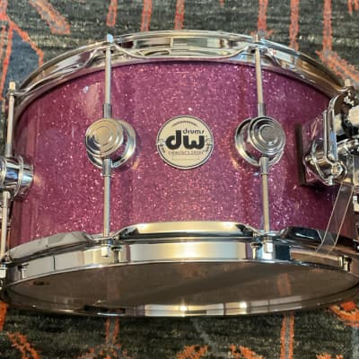 DW Collector’s Series SSC Maple Snare 6.5x14 Purple Glass W/Chrome HW image 9