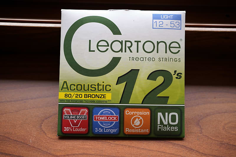 Cleartone 7612 Acoustic Strings 80/20 Bronze Light 12-53 | Reverb