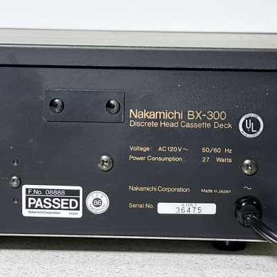 Nakamichi BX-300 3-Head Tape Deck (made in Japan) image 8
