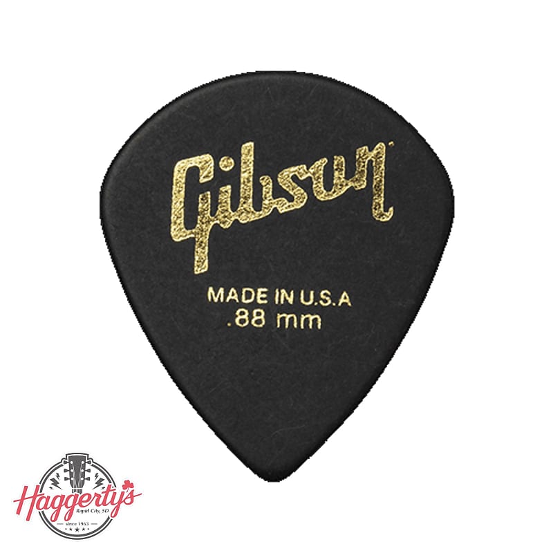 Gibson Modern Guitar Picks (6 Pack, Black), .88mm image 1