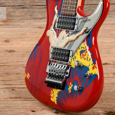 Ibanez JS20S Joe Satriani 20th Anniversary Electric Guitar Red/Blue "Silver Surfer" image 3