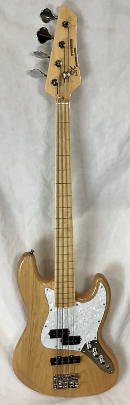 SX Ursa 3 Fretless bass with line markers - Natural gloss image 1