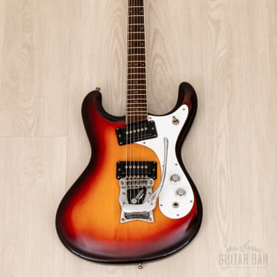 1991 Mosrite Ventures Model USA-Made "Built in Soul" Sunburst w/ Vibramute & Case, Semie Moseley image 2