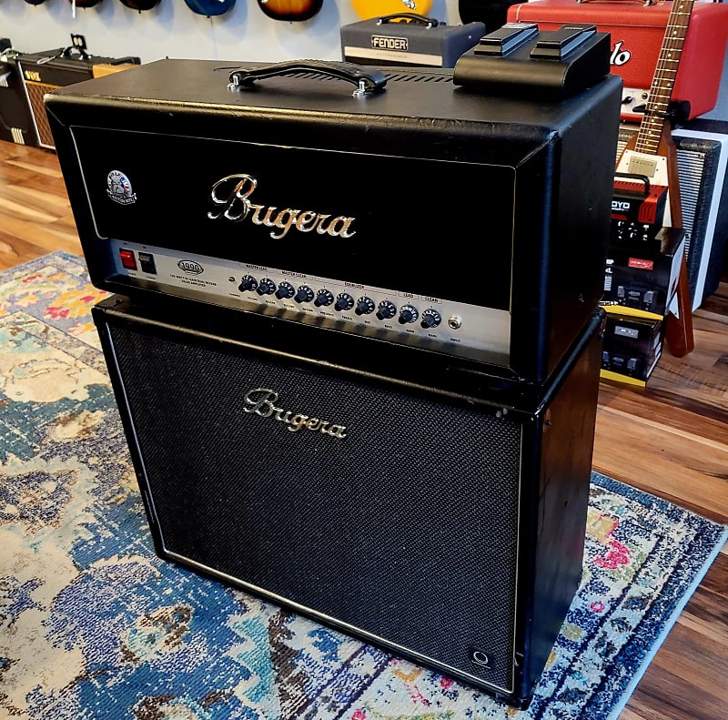 Bugera 1990 Infinium 120-Watt Tube Head and 212 Cabinet Stack | Reverb