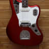 Fender American Vintage 65 Jaguar Rosewood Candy Apple Red - Lacquer Cracks
