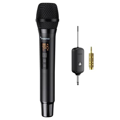  Wireless Microphone with Bluetooth, Professional UHF Dual  Handheld Dynamic Metal Mic System Set with Rechargeable Receiver, 160 ft  Range, 1/4''Output, for Karaoke Machine, Singing, Amp, PA Speaker :  Everything Else