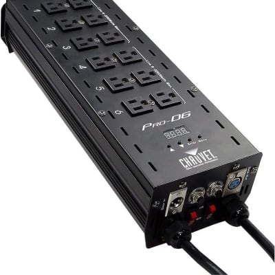 Chauvet PROD6 DMX-512 Dimmer/Switch Pack (6-Channel) | LED Light Controllers, BLACK image 1
