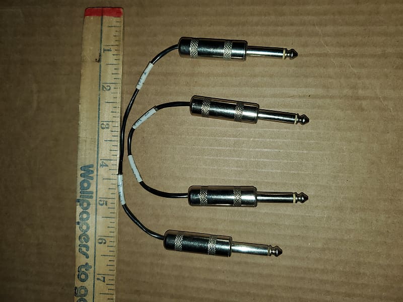 Switchcraft 2 x 1/4 inch guitar cable pedal jumper cables Reverb