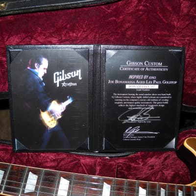 Gibson Custom Shop "Inspired By" Joe Bonamassa Aged Les Paul Goldtop 2008 - 2010 image 7