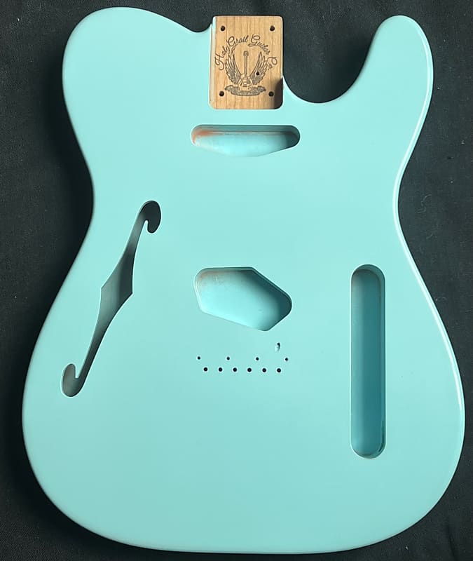 Holy Grail Guitar Company Telecaster Body - F Hole 2024 - Sonic Blue Nitro  Lacquer