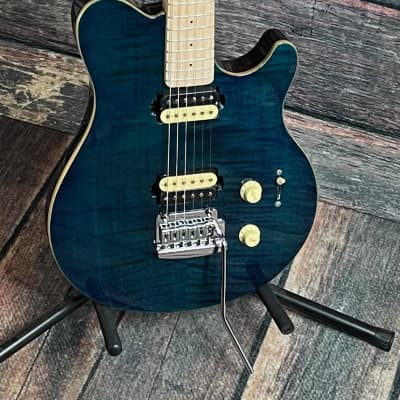 Sterling by Music Man AX3FM-NBL-M1 Axis Electric Guitar - Neptune Blue image 3