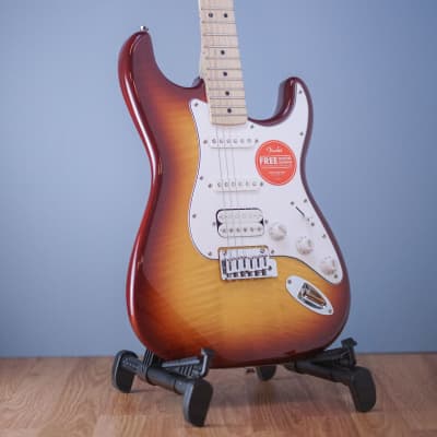 Squier Affinity Series Stratocaster Flame Maple Top HSS MF image 1