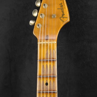 Mint Fender Limited Edition 70th Anniversary 1954 Stratocaster Super Heavy Relic Wide-Fade 2-Color Sunburst image 7