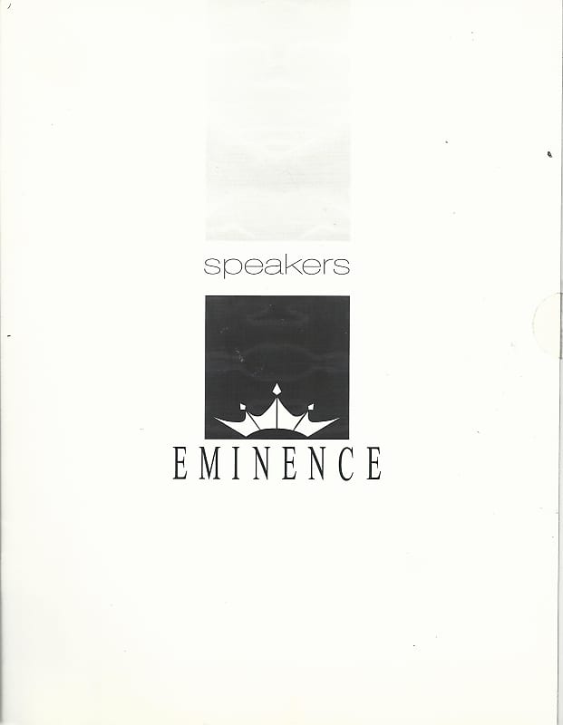 Eminence-Catalog, 1997 image 1