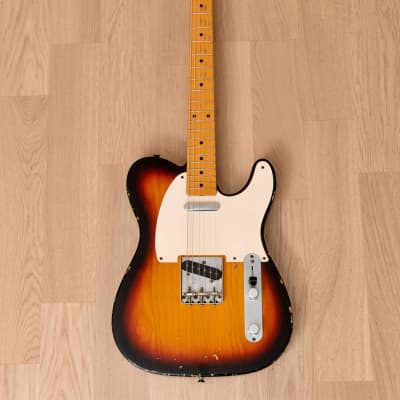 2012 Fender Custom Shop '58 Telecaster Relic Sunburst Ash Body w/ Tweed Case, Tags & COA image 2