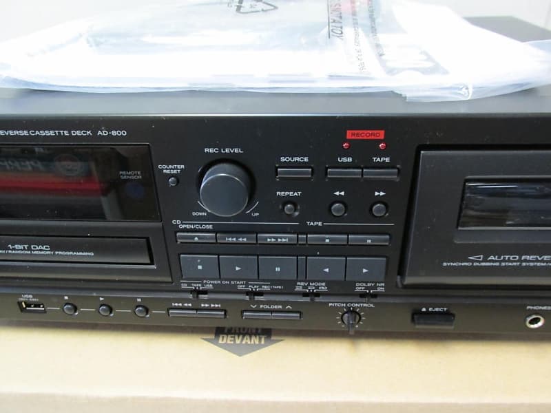 Teac AD-RW900 - Platine cassette K7 + Graveur CD & USB noir