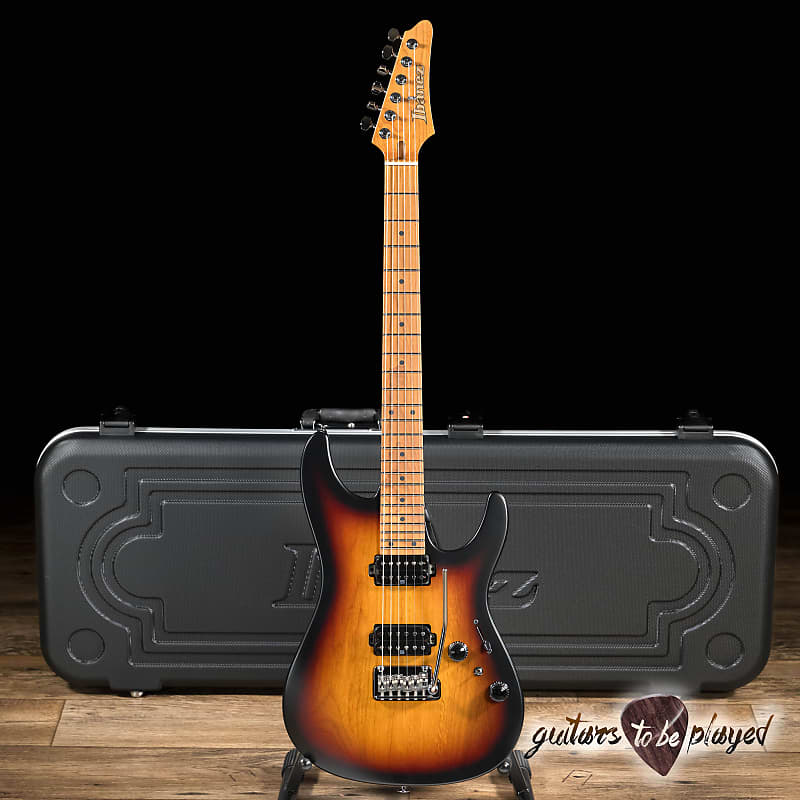 Ibanez AZ2402 Prestige HH Roasted Maple Neck Guitar w/ Case –Tri-Fade Burst Flat image 1