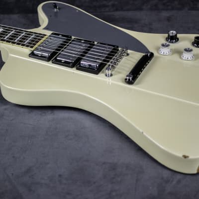 Japan era Samick Meriken FireBird FB 3pu 1988 white | Reverb