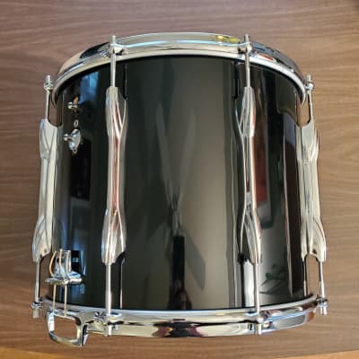Premier 12x14 Marching Snare 70s/80s Vintage 8 Lugs with Die Cast Hoops Black Wrap image 6