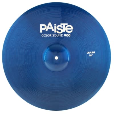 Paiste 14 inch Color Sound 900 Blue Sound Edge Hi-hat Cymbals  Bundle with Paiste 18 inch Color Sound 900 Blue Crash Cymbal image 2