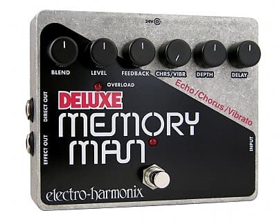 Electro-Harmonix Deluxe Memory Man Analog Delay / Chorus / Vibrato Pedal image 1