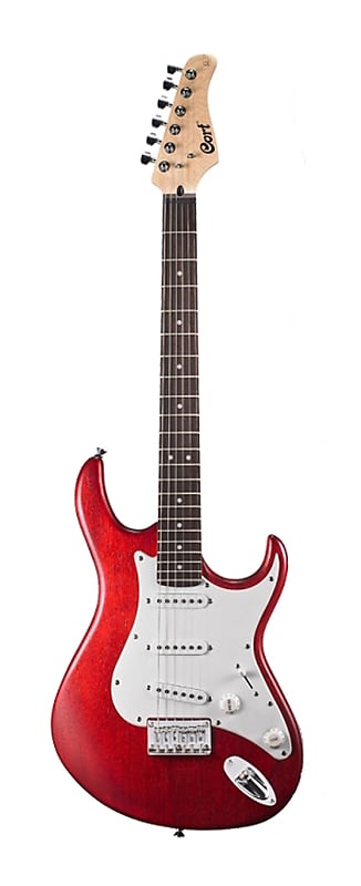Cort G Series G100 Electric Guitar, Open Pore Black Cherry image 1