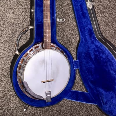 Providence Rhode Island guitar and banjo Gibson copy 5 string banjo made in the usa  1970’s  Natural image 10