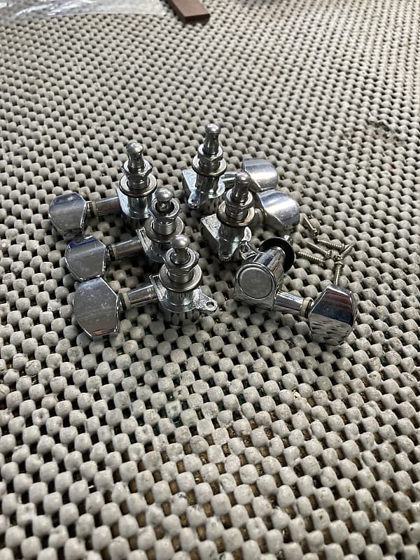 Allparts Tuners maybe, chrome 3x3 tuning keys heads Reverb