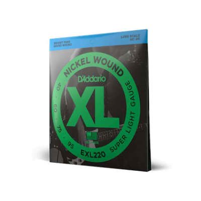 D'Addario EXL220 Nickel Wound Bass Guitar Strings Super Light 40-95 Long Scale image 2