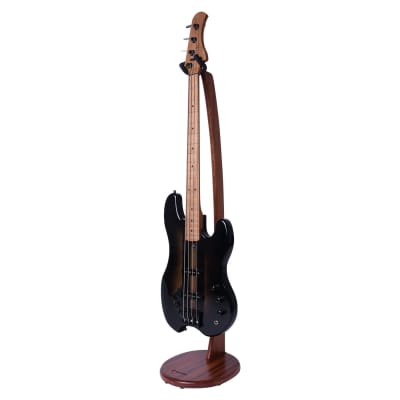 Ruach Galanta Wooden Bass Guitar Stand – Mahogany B Stock image 2