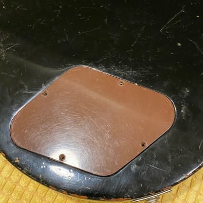 Vintage 1950's Gibson Les Paul Backplates Control Cavity and Toggle Switch Cavity Covers Brown 1952 1955 Back Plates image 14