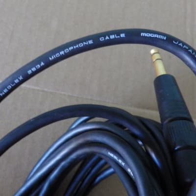 7 cable lot Mogami mic 20' 18' instrument Pro-Link Monster Cable Neutrik XLR heavy duty power cord 1/4" straight connectors image 8