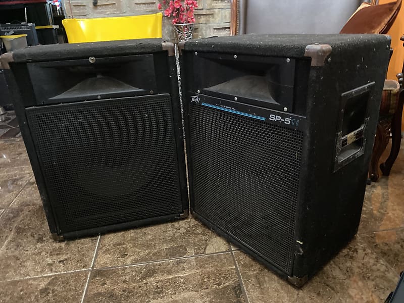 Peavey SP5-TI 1990s - Black PA Passive Speakers | Reverb