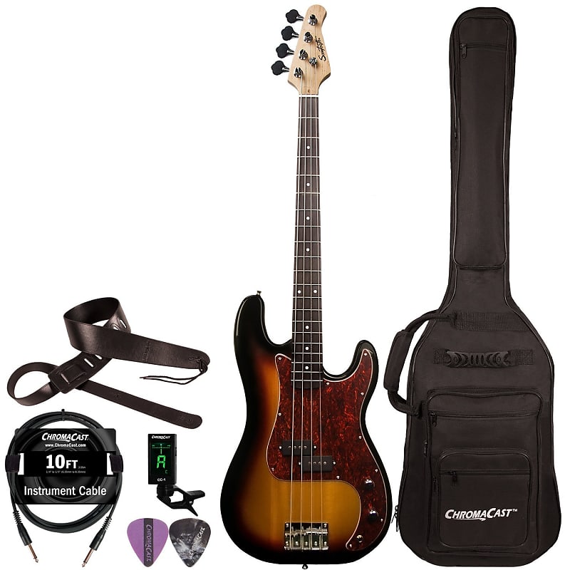 Series　Guitar　Bag　w/　Pickguard　Gig　with　Tortoise　Electric　Reverb　Vintage　Burst　Bass　EP　Sawtooth　Accessories,