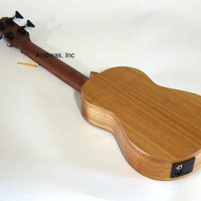 APC Professional Ukulele Bass Solid Koa Wood w/ Gig Bag image 8