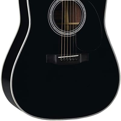 Martin Guitars DX Johnny Cash Signature Edition Acoustic-Electric Guitar with Gig Bag, HPL Construction, Modified D-14 Fret, Performing Artist Neck image 1