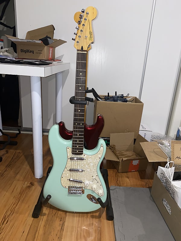 Squier Vintage Modified Surf Stratocaster 2012 - 2018 - Surf Green image 1