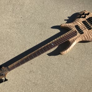 Roscoe Century 3005 J 34" scale Jazz Bass Guitar + custom upgrades extras Purpleheart Maple Ash image 2
