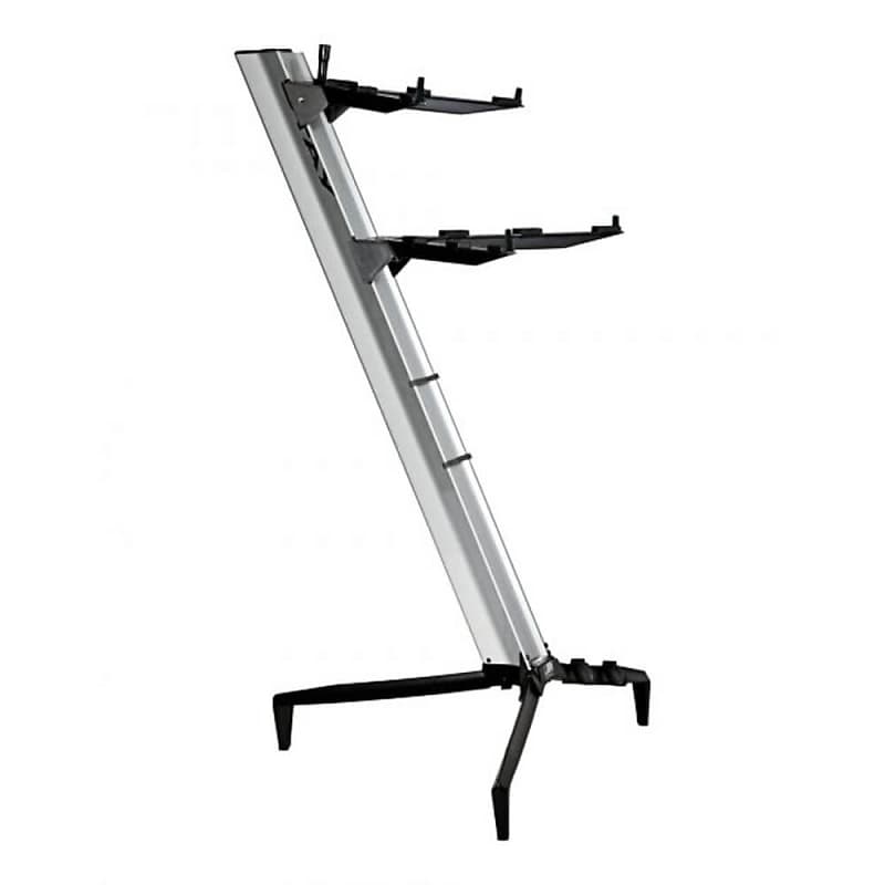 Stay T1300/02-SIL - Keyboardständer TOWER 130cm - 2 Auflagen - silber image 1