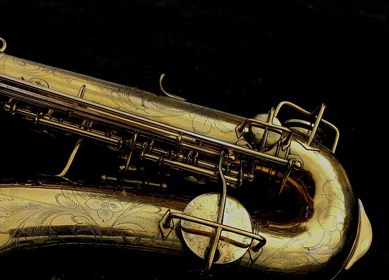 MARTIN ? ELKHART BAND CO. GOLD PLATE DELUXE ENGRAVING 1927 PLAY READY ALTO  SAX SAXOPHONE image 1
